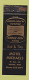 Matchbook Cover - Motel Michaels Hibbing MN WORN