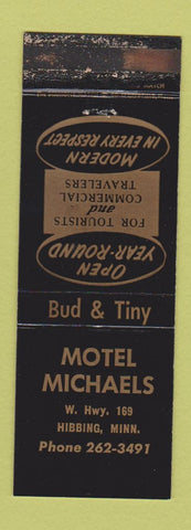 Matchbook Cover - Motel Michaels Hibbing MN WORN