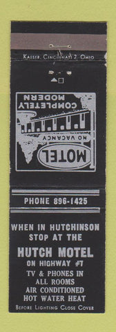 Matchbook Cover - Hutch Motel Hutchinson MN