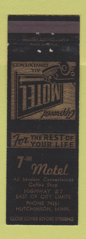 Matchbook Cover - 7th Motel Hutchinson MN
