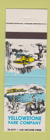 Matchbook Cover - Yellowstone Park