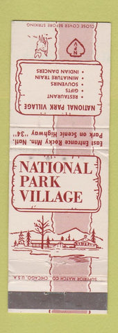 Matchbook Cover - National Park Village Estes Park Colorado WORN