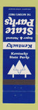 Matchbook Cover - Kentucky State Parks Frankfort KY