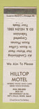 Matchbook Cover - Hilltop Motel International Falls MN WEAR