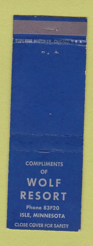 Matchbook Cover - Wolf Resort Isle MN