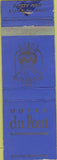 Matchbook Cover - Hotel Du Pont Wilmington DE