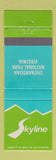 Matchbook Cover - Skyline Shenandoah National Park VA