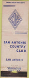 Matchbook Cover - San Antonio TX Country Club