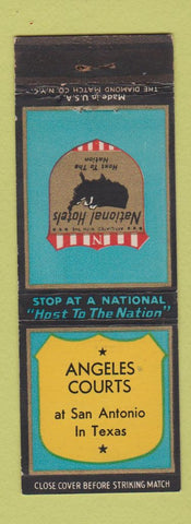 Matchbook Cover - Angeles Court San Antonio TX WEAR