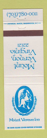 Matchbook Cover - Mount Vernon Inn VA