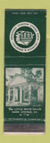 Matchbook Cover - Warm Springs GA Memorial Commission Franklin D Roosevelt