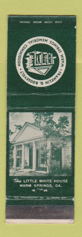 Matchbook Cover - Warm Springs GA Memorial Commission Franklin D Roosevelt