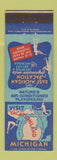 Matchbook Cover - Vacationland Michigan MI