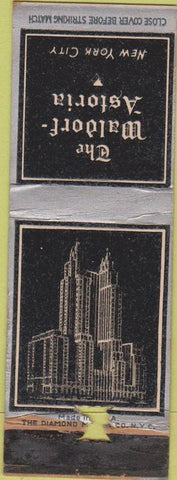Matchbook Cover - Waldorf Astoria Hotel New York City wear