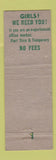 Matchbook Cover - Employers Overload Service Minneapolis MN