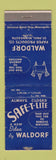 Matchbook Cover - Waldorf Paper Products St Paul MN WEAR
