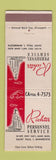 Matchbook Cover - Richter Personnel Service St Paul MN