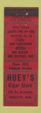 Matchbook Cover - Huey's Cigar Store Rochester MN