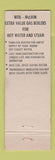 Matchbook Cover - Weil McLAin Gas Boilers JA Hedman St Paul MN WORN