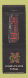Matchbook Cover - Minnesota Club St Paul MN
