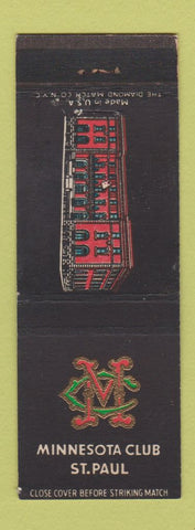 Matchbook Cover - Minnesota Club St Paul MN