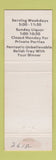 Matchbook Cover - Ted and Gen's BBQ Aldrich MN WEAR