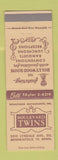 Matchbook Cover - Boulevard Twins Minneapolis MN restaurant