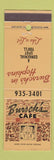 Matchbook Cover - Bursch's Cafe Hopkins MN