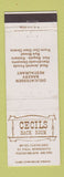 Matchbook Cover - Cecils Back Room St Paul MN WEAR