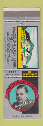 Matchbook Cover - Charlie's Cafe Exceptionale Minneapolis MN