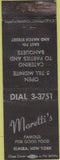 Matchbook Cover - Moretti's Restaurant Elmira NY