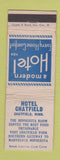 Matchbook Cover - Hotel Chatfield MN WORN