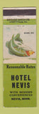 Matchbook Cover - Hotel Nevis MN