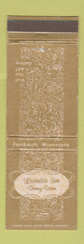 Matchbook Cover - Lavender Inn Faribault MN