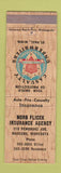 Matchbook Cover - Norb Flicek Insurance Wabasha MN