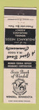 Matchbook Cover - State Bank of Wendell MN WEAR