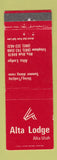 Matchbook Cover - Alta Lodge Alta UT