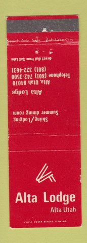 Matchbook Cover - Alta Lodge Alta UT