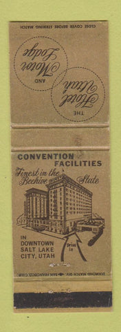 Matchbook Cover - Hotel Utah Salt Lake City UT