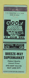 Matchbook Cover - Breeze Way Grocery Salt Lake City UT