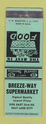 Matchbook Cover - Breeze Way Grocery Salt Lake City UT