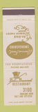 Matchbook Cover - Beau Brummel Restaurant Salt Lake City UT CREASE