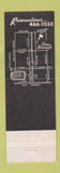 Matchbook Cover - Beau Brummel Restaurant Salt Lake City UT CREASE