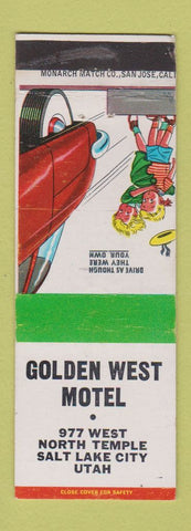 Matchbook Cover - Golden West Motel Salt Lake City UT