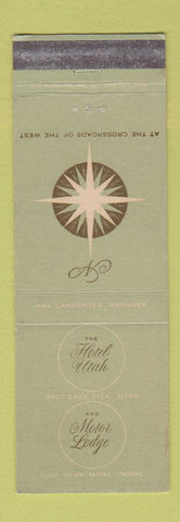 Matchbook Cover - Hotel Utah Salt Lake City UT