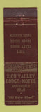 Matchbook Cover - Zion Valley Lodge Motel Springdale UT WEAR