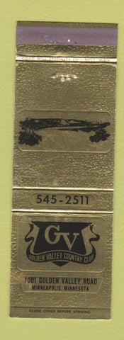 Matchbook Cover - Golden Valley Country Club Minneapolis MN