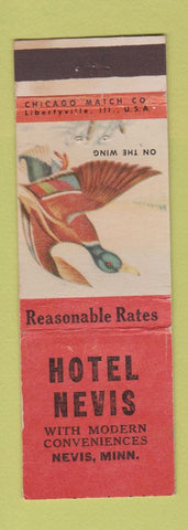 Matchbook Cover - Hotel Nevis MN