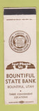 Matchbook Cover - Bountiful State Bank UT WORN