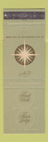 Matchbook Cover - Hotel Utah Salt Lake City UT